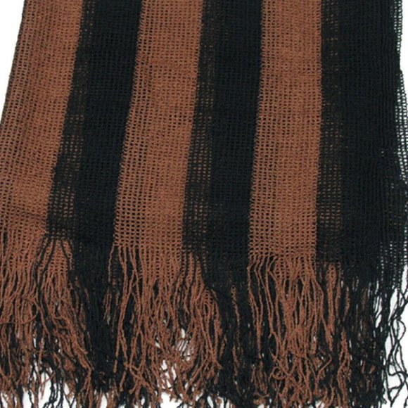ENDI Shawl Stripe Vis Course Rayon Authentic USED - Picture 6 of 6